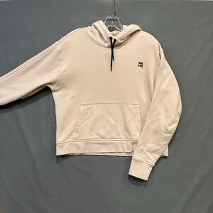 Alaskan Hard Gear Hooded Sweatshirt Womens L Pink Cropped Hoodie Touch Cotton